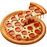 Pizza eating pizza  sticker
