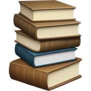 neutral stack of books sticker