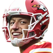 Patrick Mahomes winking  sticker