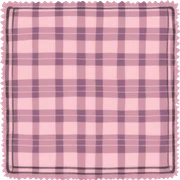 Light pink plaid blanket sticker