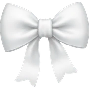 white bow sticker