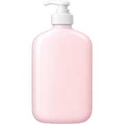 Pale pink lotion bottle sticker
