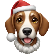 Christmas dog sticker