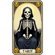 The death tarot card sticker