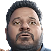 realistic portrait of a man sticker