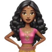 indian barbie doll sticker