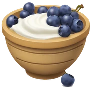 yoghurt bowl with grapes and blueberries sticker