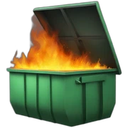 Dumpster on fire sticker