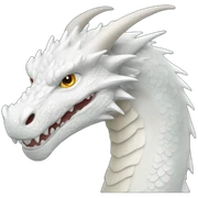 white dragon sticker