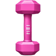 Pink dumbell  sticker
