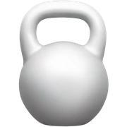 Withe kettlebell sticker