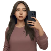 girl taking a selfie indoors sticker