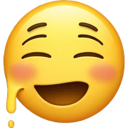 Crying laughing face sticker