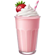 Strawberry milkshake sticker
