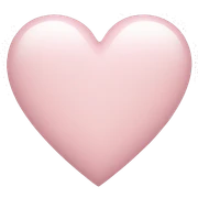 Light pink heart sticker