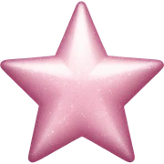 pale pink star sparkle sticker