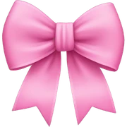 Pink bow sticker