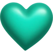 Turquoise Heart sticker