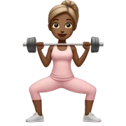 yoga girl light pink clothes lifting weights sticker