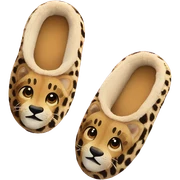 Cheetah slippers sticker