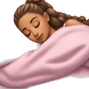 Ariana Grande sleeping sticker