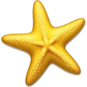 yellow starfish sticker