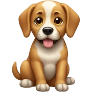 dog sitting sticker
