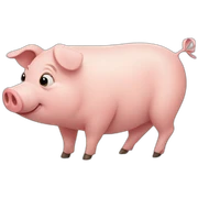 Pig  sticker
