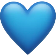 Blue heart  sticker