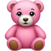 Pink teddy bear sticker
