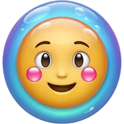 Emoji whit bublle
 sticker