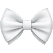 White bow sticker