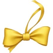 Yellow bow sticker