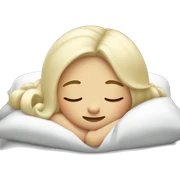 Vanilla girl sleeping sticker