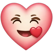 heart with kiss sticker