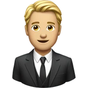 man in suit sticker