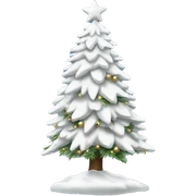 white christmas tree  sticker