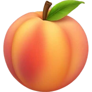 Peach  sticker