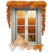 autumn window sticker