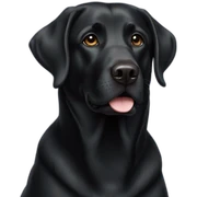 Black Labrador sticker