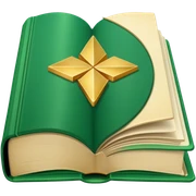 Book with emerald cover, golden corners, open page showing √x formula
Colour scheme: #046307
#E7D7C9
#F9F7F3
#3B2C26 sticker