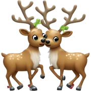 Pickleball reindeer sticker