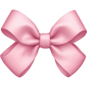 light pink bow on light pink bow sticker