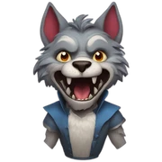 alice in wonderland werewolf sticker