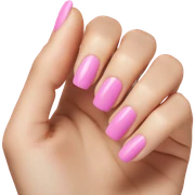 pink nails sticker