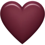 Burgundy heart sticker