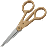 Beige scissors  sticker