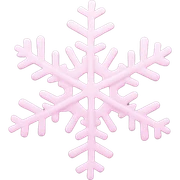pastel pink snowflake  sticker