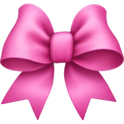 Pink bow sticker
