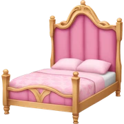 pink princess bed sticker